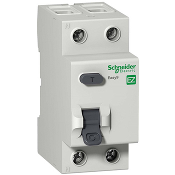 Дифференциальный выключатель Schneider Electric (УЗО) EASY 9 2P 40А 30мА AC 4,5 кА - Электрика, НВА - Модульное оборудование - Дифференциальные автоматы - . Магазин оборудования для автономного и резервного электропитания Ekosolar.ru в Можайске