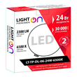 Светильник LightPhenomenON Downlightt LT-TP-DL-06-24W-6500K встраиваемый круглый Ф174 LED с выносным драйвером - Светильники - Светильники DOWNLIGHT - . Магазин оборудования для автономного и резервного электропитания Ekosolar.ru в Можайске