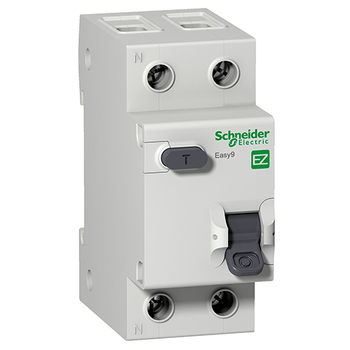 Дифференциальный автоматический выключатель Schneider Electric EASY 9 1P+N 32А 30мА C AC 4,5 кА - Электрика, НВА - Модульное оборудование - Дифференциальные автоматы - . Магазин оборудования для автономного и резервного электропитания Ekosolar.ru в Можайске