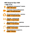 ИБП для котла Энергия Про 1000 + Аккумулятор 75 Ач 12 В (700Вт - 59мин) - ИБП и АКБ - ИБП для котлов - . Магазин оборудования для автономного и резервного электропитания Ekosolar.ru в Можайске