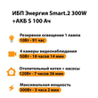 ИБП Энергия Smart.2 300W + Аккумулятор S 100 Ач - 12В (300Вт - 182мин) - ИБП и АКБ - ИБП Энергия - ИБП для котлов отопления - . Магазин оборудования для автономного и резервного электропитания Ekosolar.ru в Можайске